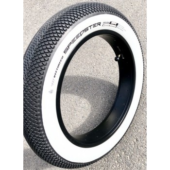 Fatbike white sidewall tyre speedster 20x 4 - road tyre