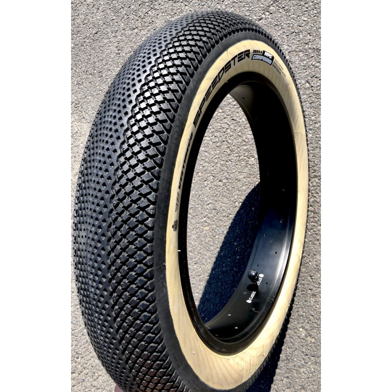 Fatbike white sidewall tire speedster 20x 4 vintage wide tire