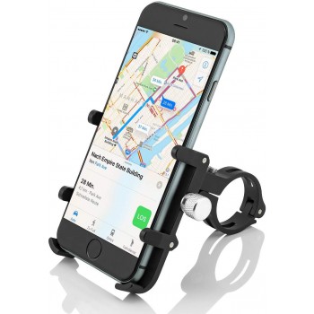 gub plus 6 soporte de manillar smartphone gsm giratorio 360° para bicicleta kit manos libres moto