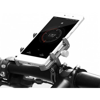 gub plus 6 soporte de manillar smartphone gsm giratorio 360° para bicicleta kit manos libres moto