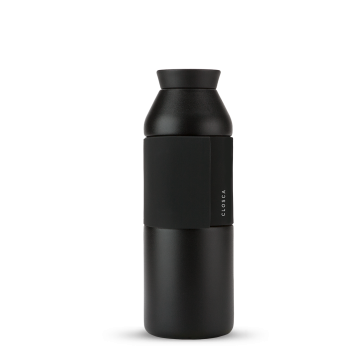 bouteille inox gourde thermo CLOSCA BOTTLE WAVE BASIC BLACK chaud et froid