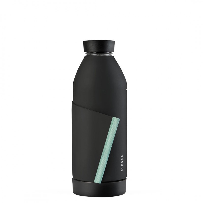 stainless steel bottle thermo gourd CLOSCA BOTTLE BLACK GLACIER hot and cold with infuser chip nfc for electric bike