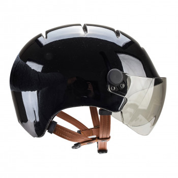 City-Bike-Helm für urbane Radfahrer Kask Lifestyle schwarz Onyx mit Visier Schutz leicht und komfortabel Förderung