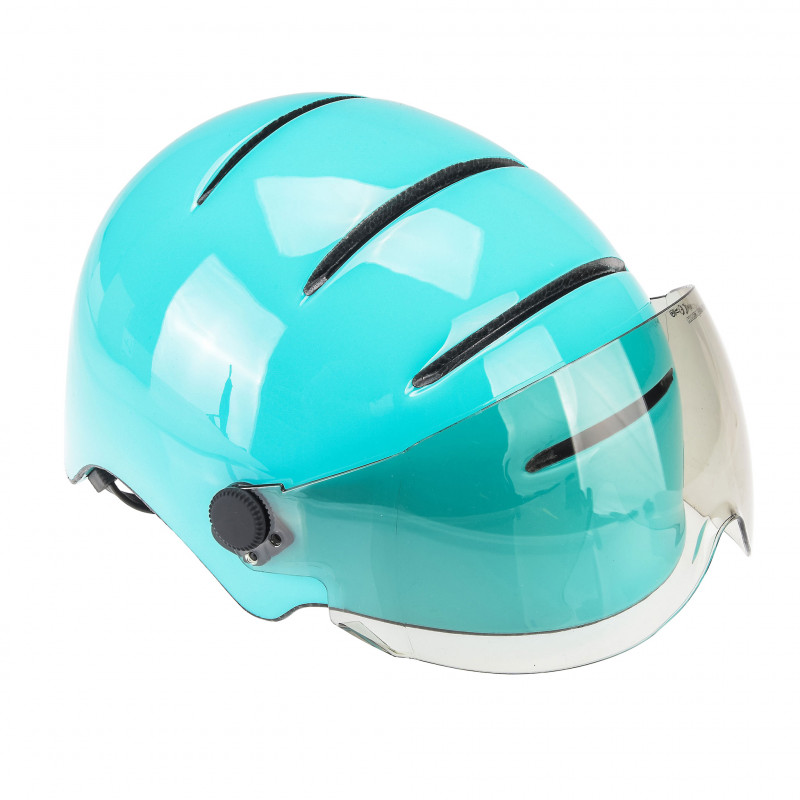 City bike helmet with visor Kask Lifestyle Onyx black rain wind promo